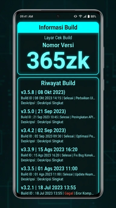 Riwayat Versi 365zk untuk Pengguna Android