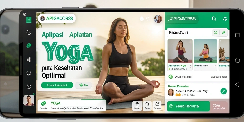 Screenshot APIGACOR88 menampilkan antarmuka pengguna yang intuitif untuk latihan Yoga.