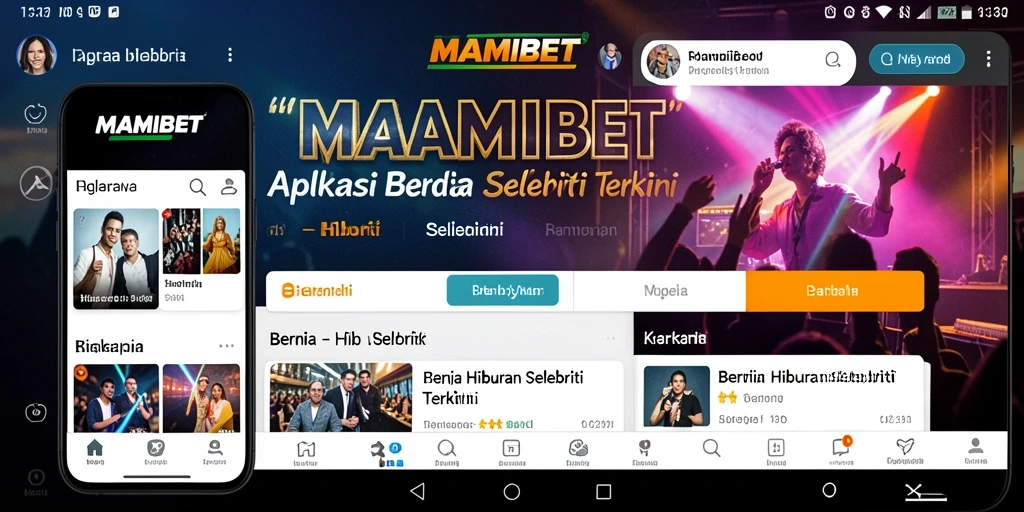 Antarmuka MAMIBET menampilkan berita hiburan selebriti dengan jelas.