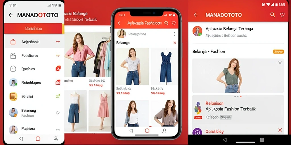 Tampilan antarmuka aplikasi MANADOTOTO yang sederhana dan stylish.